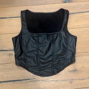 Joocy Babi Black Cropped Corset Top